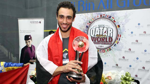 Ramy Ashour of Egypt Qatar PSA World Squash Championship
