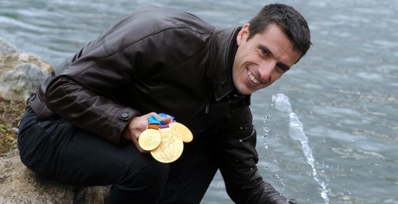 Tony Estanguet with three gold medals November 29 2012