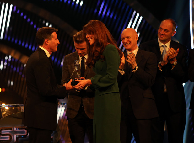Sebastian Coe receives BBC Award from Duchess of Cambridge