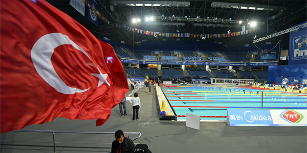 Sinan Erdem Arena for FINA World Short course Swimming Championships