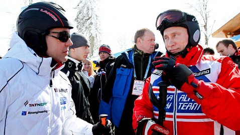 Vladimir Putin in ski gear