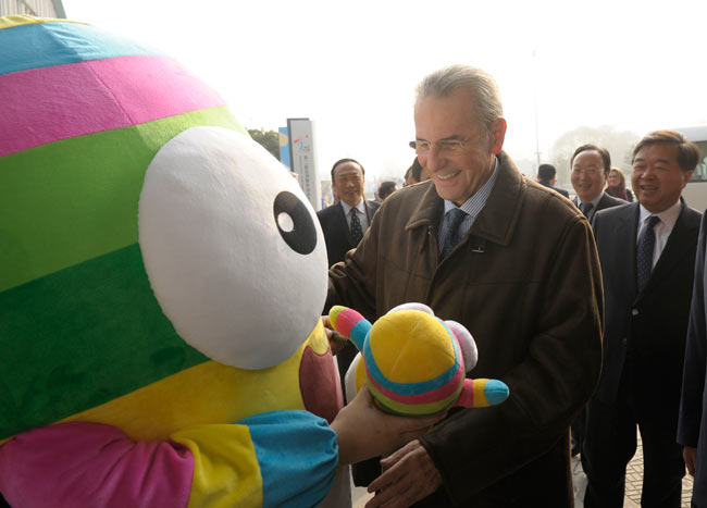 Jacques Rogge welcomed the impressive progress made on the preparations for the second Summer Youth Olympic Games in 2014