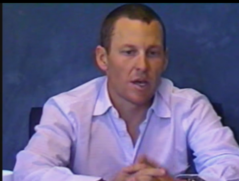 Lance Armstrong during SCA arbitration hearing