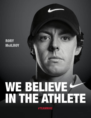 Rory McIlroy Nike advert