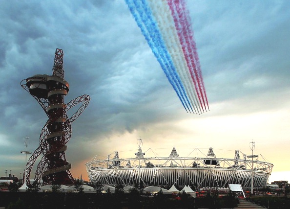 london 2012 opening ceremony red arrows