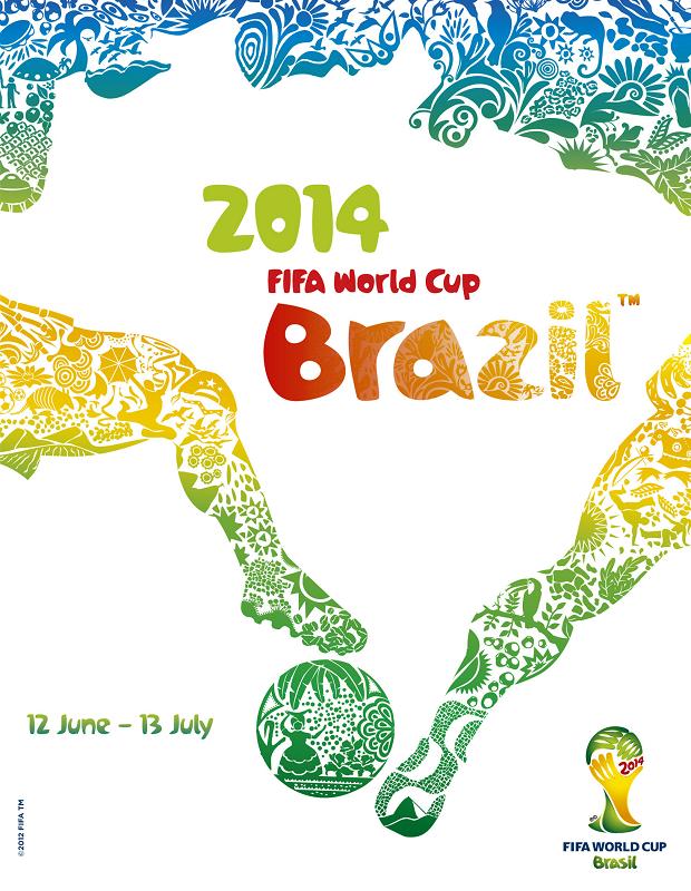 Brazil 2014 World Cup poster large