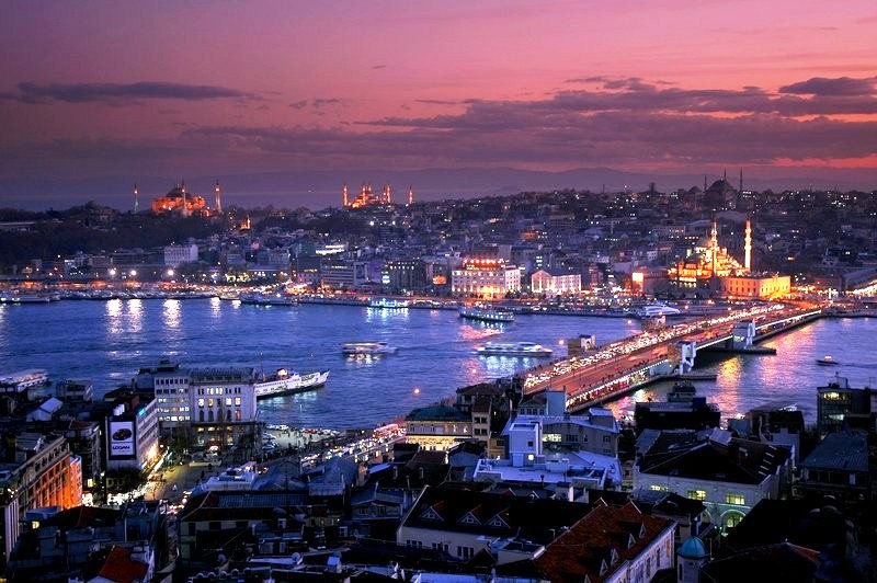 Istanbul view at night