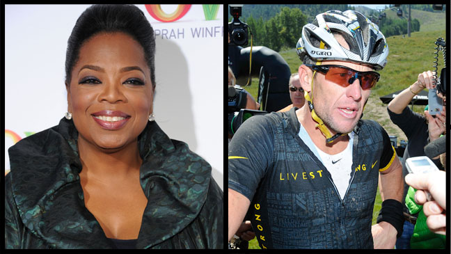 Oprah Winfrey and Lance Armstrong