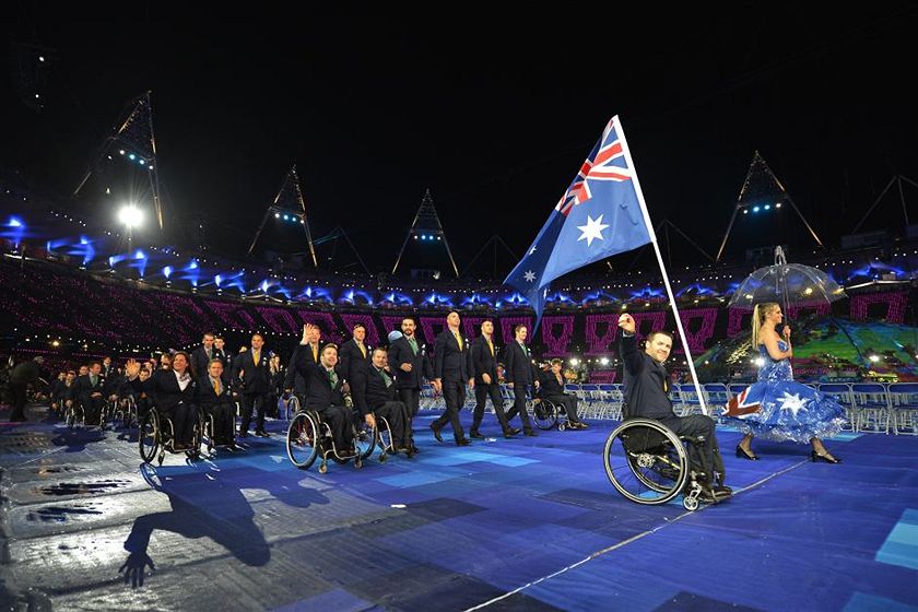 Australia marching in opening ceremony London 2012