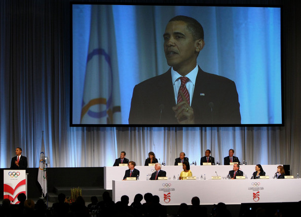 Barack Obama addressing IOC Copenhagen October 2 2009