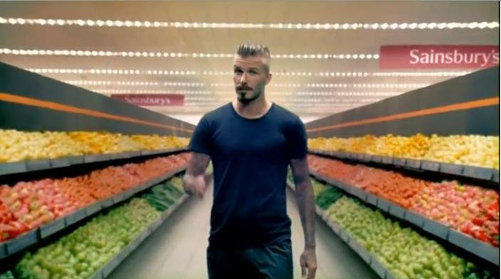 David Beckham in Sainsburys advert