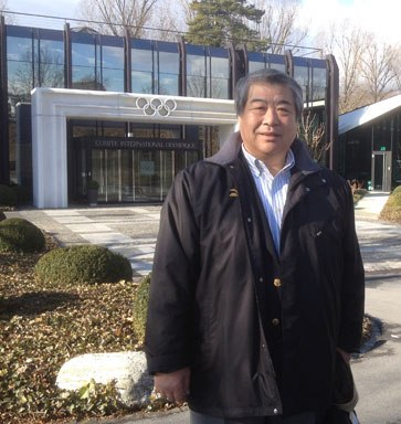 Haruki Uemura outside IOC