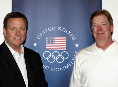 Larry Probst and chief executive Scott Blackmun L