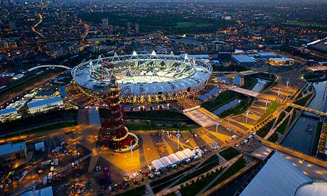London 2012 Olympic Park at night