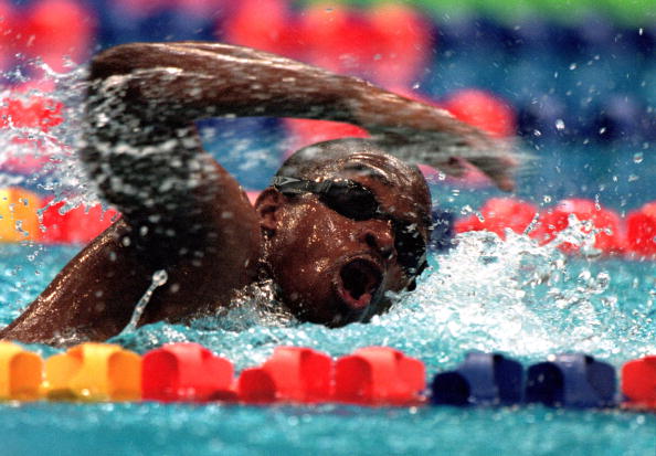 Moussambani completed the swim in atime of 1 52 72 over a minute behind the World Record for the distance