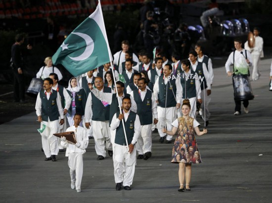 Pakistan at opening ceremony of London 2012