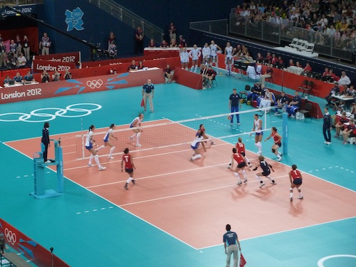 Team GB volleyball v Russia London 2012