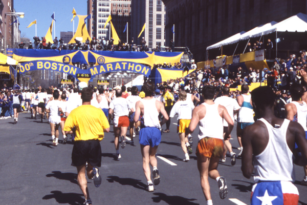 Boston Marathon finish
