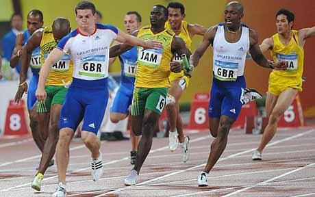 Craig Pickering Beijing 2008 4x100m relay