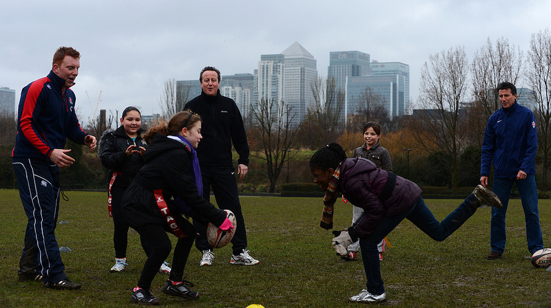 David Cameron launches school sport funding