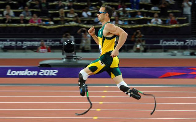 Oscar Pistorius running London 2012