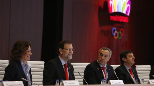 Prime Minister Rajoy addresses IOC Evaluation Commission Madrid March 18 2013