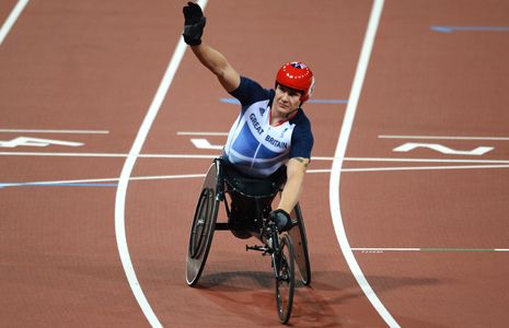 David Weir in Olympic Stadium London 2012