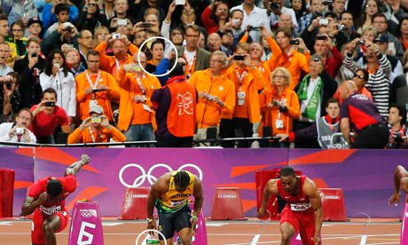 Edith Bosch at London 2012 in bottle thrower incident