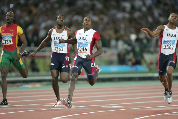 Shawn Crawford wins Athens 2004 200m