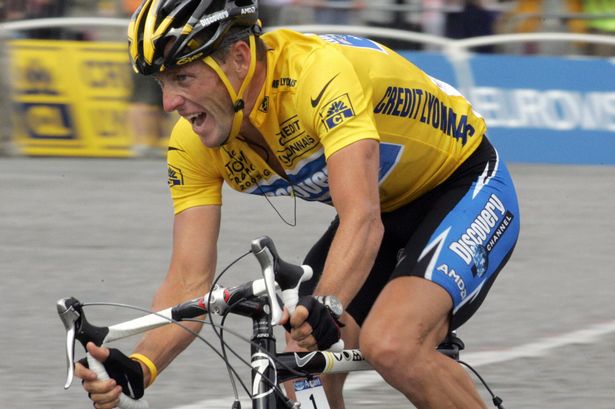 Lance Armstrong in time trial