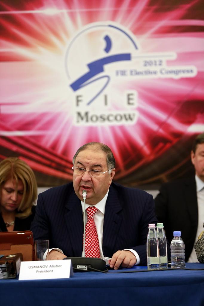 Alisher Usmanov FIE Congress Moscow 2012