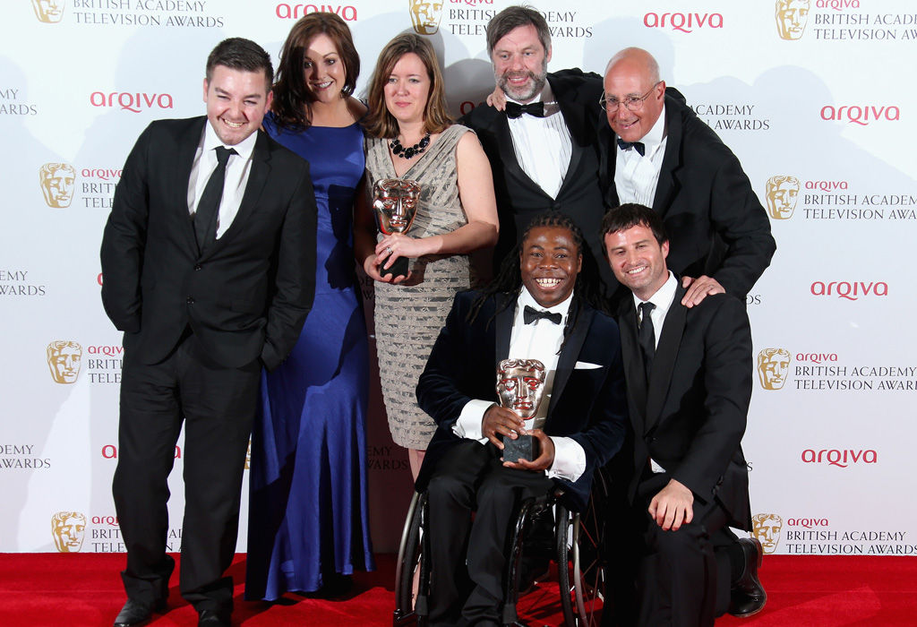 Channel 4 Paralympics team after BAFTA award
