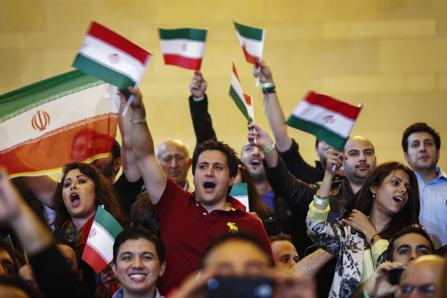 Iranian fans at Rumble on the Rails May 2013