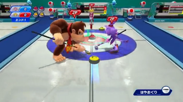 Mario  Sonic curling Sochi 2014