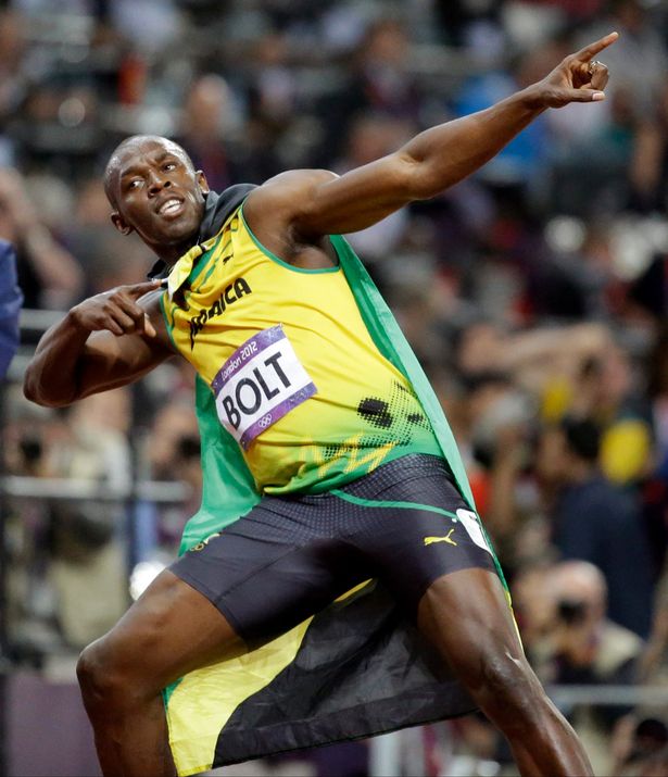 Usain Bolt pose