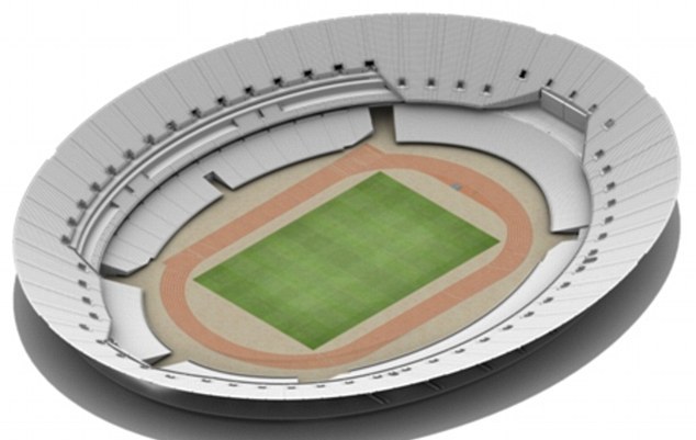 West Hams image showing how the stadium will look with the athletics track1