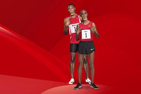 Usain Bolt and Mo Farah in Virgin Media advert