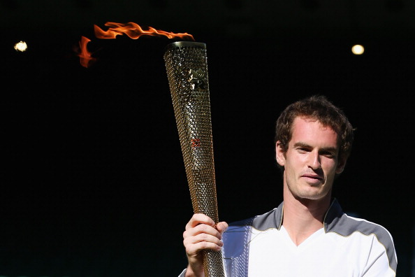 Andy Murray London 2012 torch relay