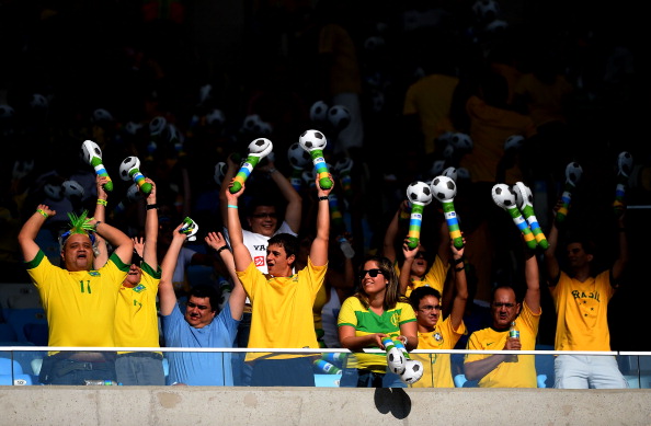 Brazil fans at Maracana June 2 2013