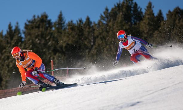Kelly Gallagher won four medals at the 2013 IPC Alpine Skiing World Championships