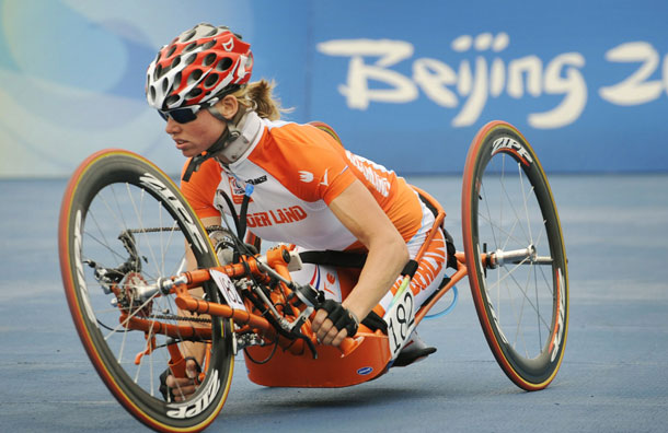 Monique van der Vorst won two silver medals at the Beijing 2008 Paralympics