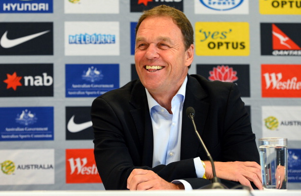 Socceroos coach Holger Osieck during a post match press conference in Melbourne