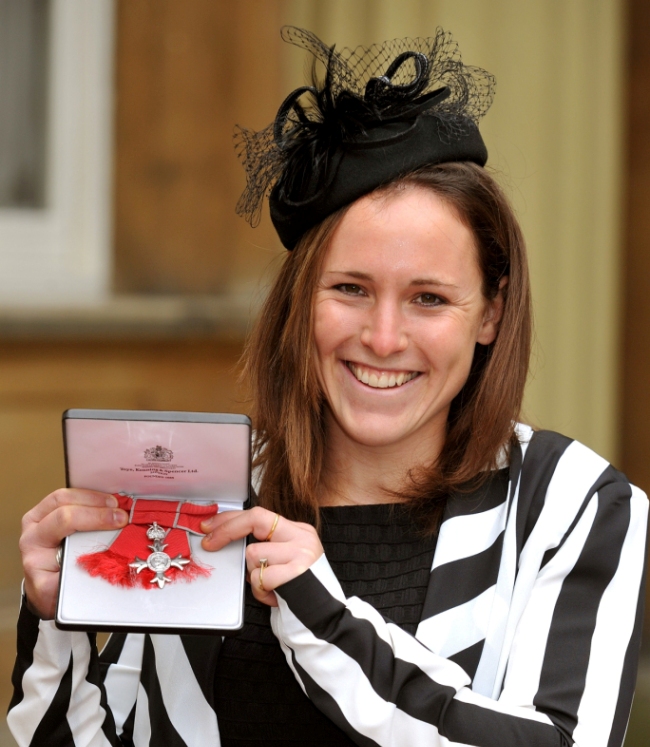 Sophie Hosking with MBE