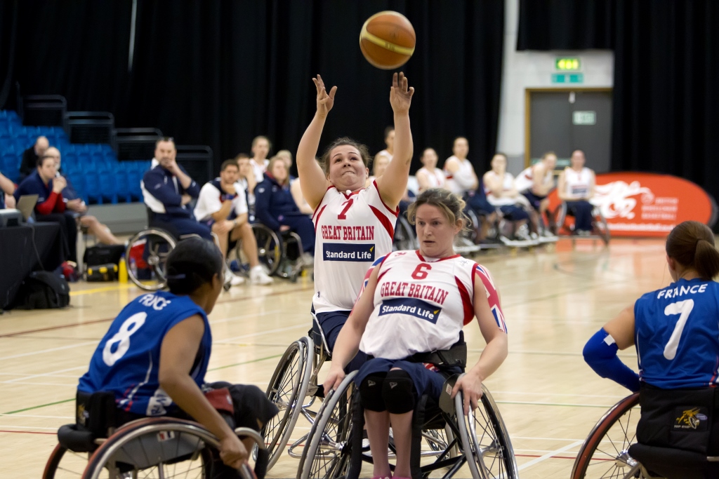 Standard Life GB Womens Helen Freeman in action against France