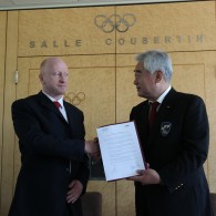 Taekwondo signs MoU with Inas June 2013