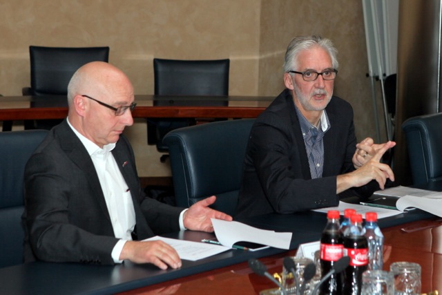 Brian Cookson in Russia May 2013