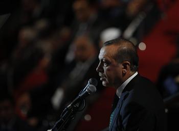 Recep Tayyip Erdoğan at the opening ceremony of the 17th Mediterranean Games June 20 2013