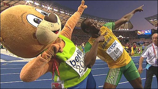 Usain Bolt with Berlino