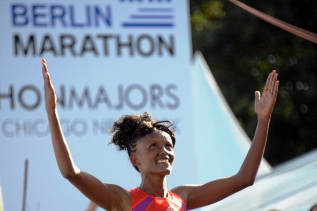 Ethiopas Aberu Kebede will be hoping for a repeat of her comprehensive victory at the 2012 Berlin Mararthon