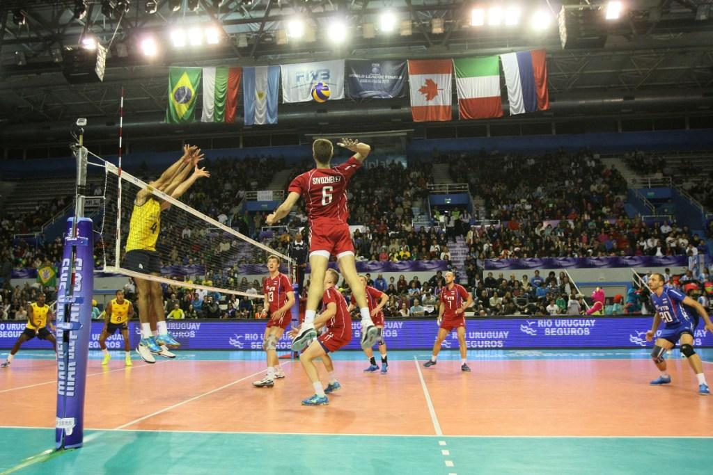 Evgeny Sivozhelez scored 14 points for Russia including four aces
